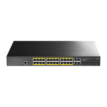 Cudy CUDY-19 GS2028PS4 24 puertos PoE+ Gigabit. 4 puertos SFP/RJ45 Combo Gigabit. 1 puerto RJ45 Consola. Soporta PoE IEEE802.3af