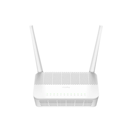 Comprar Cudy CUDY-59 GP1200V Router WiFi 5 Cudy xPON VoIP Gigabit. Procesador de doble núcleo a 1,1 GHz. xPON máximo de 2,5G DL/1,25G UL. WiFi 5 de doble banda AC1200 y 4 flujos. WiFi de 867 Mbps y 300 Mbps. GPON/EPON y 4 puertos RJ45 Gigabit. Compatible