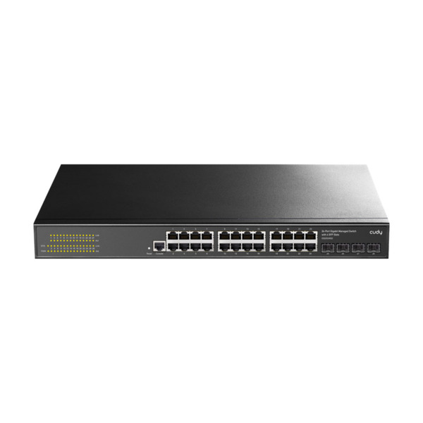 Cudy CUDY-63 GS2024S2 16 puertos RJ45 Gigabit. 4 ranuras SFP Gigabit. 1 puerto RJ45 Consola. Funciones de gestión L2. Soporta au