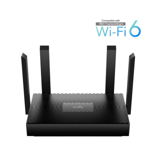 Cudy CUDY-74 WR1500 Router WiFi Gigabit AX1500. WiFi 6 de doble banda y 4 flujos. Velocidad WiFi de hasta 1201 Mbps + 300 Mbps.