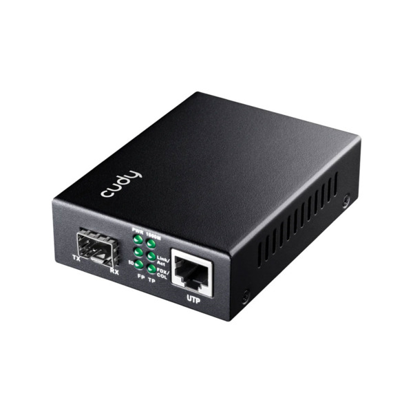 Cudy CUDY-76 MC220 Conversor Cudy de RJ45 Gigabit a SFP. Identificación automática MDI/MDI-X. Modos Full Duplex y Half Duplex. M