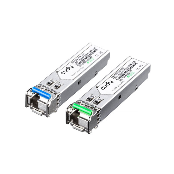 Cudy CUDY-80 SM100GSB-20AB Módulo SFP Bidireccional 1,25Gbps. Láser FP de 1310nm y fotodetector PIN de 1550nm. Láser DFB de 1550
