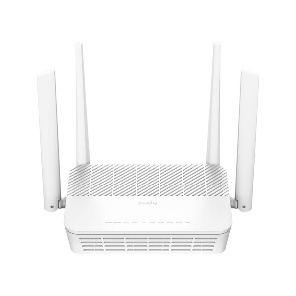 Cudy CUDY-83 WR3000P Router WiFi 6 de doble banda con velocidad AX3000. Puerto WAN 2.5G con PoE. Cuatro puertos LAN Gigabit. Cob