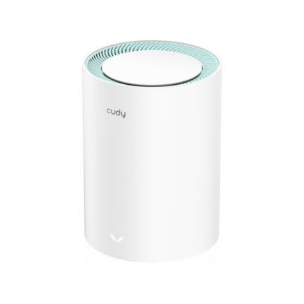 Comprar Cudy CUDY-86 M1500(1-Pack) Sistema de malla Wi-Fi 6 de Cudy. Hasta 1,5 Gbps de velocidad. Dual band 2.4/5 GHz con beamforming. Itinerancia rápida. 3 puertos Gigabit. VPN, WPA3, app y gestión remota.