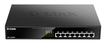 Comprar DGS-1008MP Switch PoE+ de 8 puertos de cobre 10/100/1000. PoE 140W máx. (consultar tabla). Sin gestión.