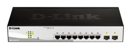 Comprar DGS-1210-10P Switch PoE+ de 8 puertos de cobre 10/100/1000 + 2 SFP 1000. PoE 65W máx. (consultar tabla). Capa 2 gestionable.