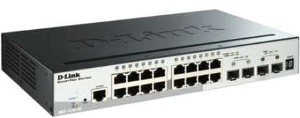 Comprar DGS-1510-20 Switch de 16 puertos de cobre 10/100/1000 + 2 SFP 1000 + 2 SFP 10Gbps. Capa 3 gestionable. Stackable.