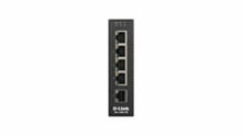 D-Link DIS-100G-5W Switch industrial de 5 puertos de cobre 100/1000. No gestionable. 12/24/48 Vdc. Fuente de alimentación no inc