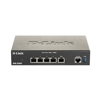 D-Link DSR-250v2 VPN Router 1xGbE WAN 3xGbE