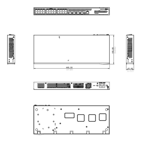 Dahua AS4300-24GT4GF Switch 24 puertos Gigabit + 4 SFP 100Mbps/1Gbps Manejable Layer2 (2)