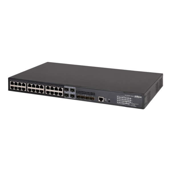 Dahua AS5500-24GT4XF-370 Switch PoE 24 puertos Gigabit + 4 Combo Gigabit SFP/SFP+ 10Gbps 370W Manejable Layer3