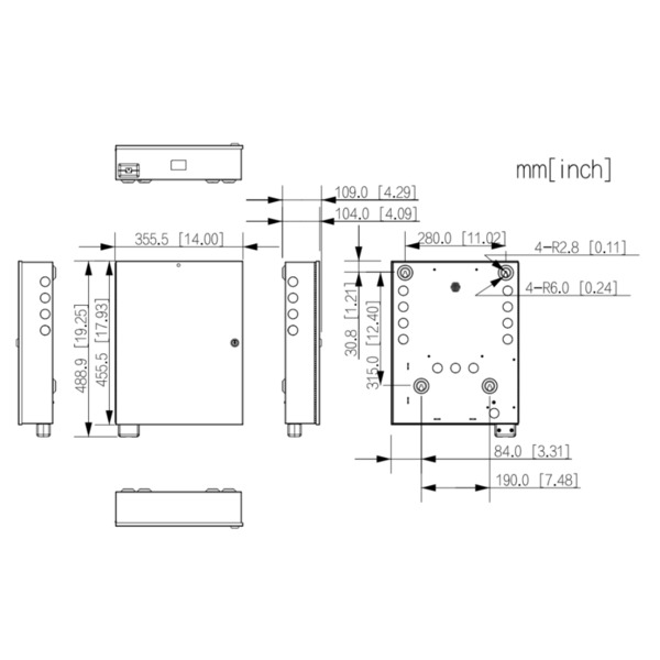 Dahua ASB1C-B Caja de acero galvanizado para controladora de accesos (1)