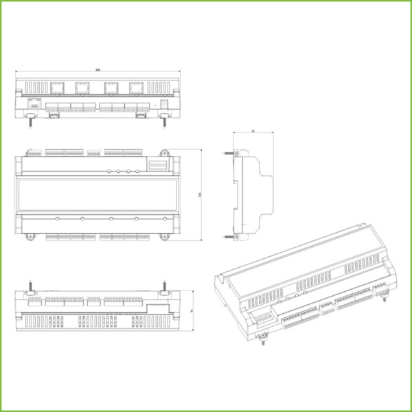 Dahua ASC2104B-T Módulo esclavo para control de acceso de cuatro puertas, especial para ASC2204C-H (2)
