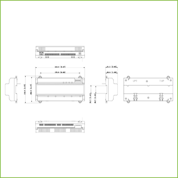 Dahua ASC2202B-D Controladora 2 Puertas / 2 Direcciones para Carril DIN IP Wiegand RS-485 (2)