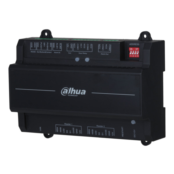 Dahua ASC2202B-S Controladora 2 Puertas / 1 Dirección para Carril DIN IP Wiegand RS-485 (1)