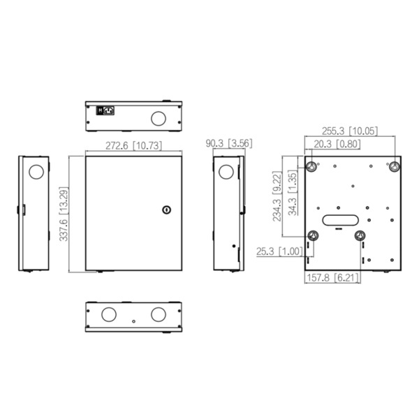 Dahua ASC2202C-D Controladora 2 Puertas / 2 Direcciones en Caja Metálica IP Wiegand RS-485 (1)