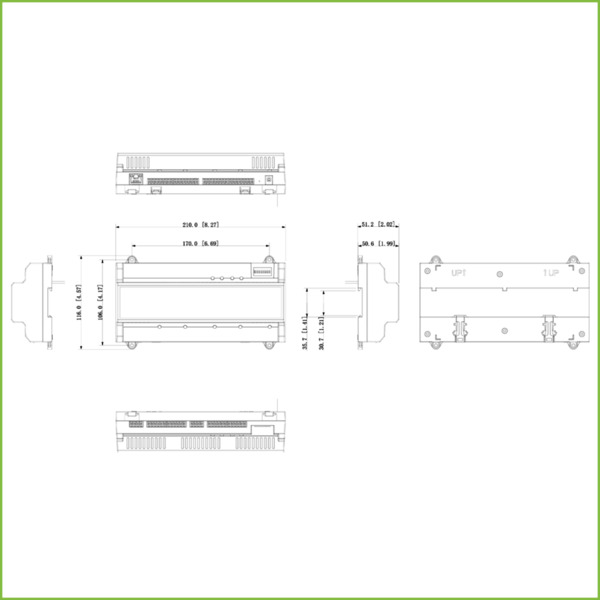 Dahua ASC2204B-S Controladora 4 Puertas / 1 Dirección para Carril DIN IP Wiegand RS-485 (2)