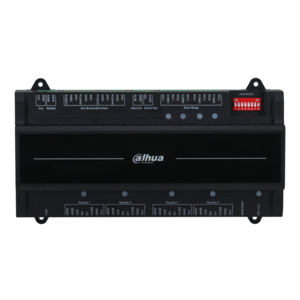 Dahua ASC2204B-S Controladora 4 Puertas / 1 Dirección para Carril DIN IP Wiegand RS-485