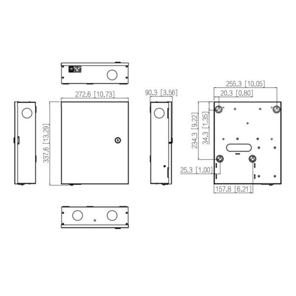 Dahua ASC2204C-S Controladora 4 Puertas / 1 Dirección en Caja Metálica IP Wiegand RS-485 (1)