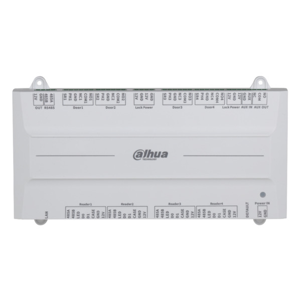 Dahua ASC4204B-S Controladora 4 Puertas / 1 Dirección para Carril DIN IP Wiegand RS-485