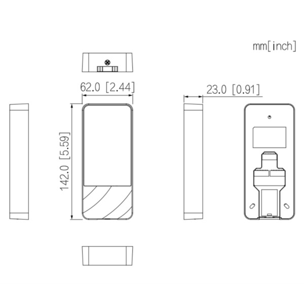 Dahua ASI1201E-V1 Lector Autónomo Tarjeta Mifare IP66 (1)