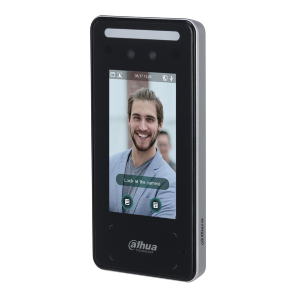 Dahua ASI6213J-MW-V1 Lector Autónomo LCD 4.3" táctil de Reconocimiento Facial+PIN+Tarjeta+QR WiFi 2.4GHz IP65 (1)