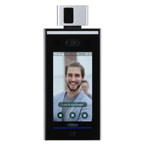 Dahua ASI7213X-V1-T1 Lector Autónomo LCD táctil de Reconocimiento Facial+PIN+Tarjeta y Temperatura corporal