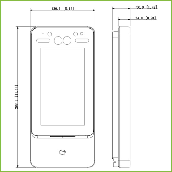 Dahua ASI7213Y-V3 Lector Autónomo IPS 7" táctil de Reconocimiento Facial+PIN+Tarjeta (2)