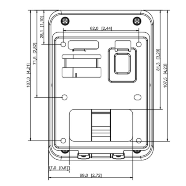 Dahua ASR2100A-D Lector Proximidad EM RS485 Wiegand IP66 (2)
