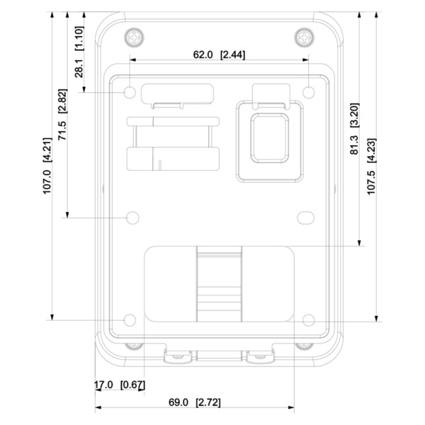 Dahua ASR2101A-D Lector Proximidad EM con teclado RS485 Wiegand IP66 (4)