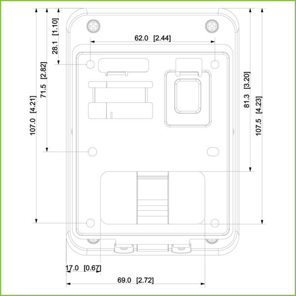Dahua ASR2101A-ME Lector Proximidad Mifare/EM con teclado RS485 Wiegand IP66 (4)