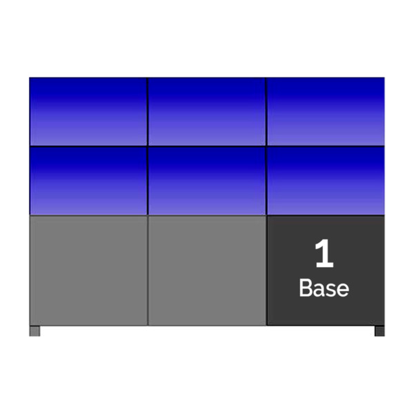 Dahua BaseofDisplayUnit Soporte a suelo con base standard para Video Wall
