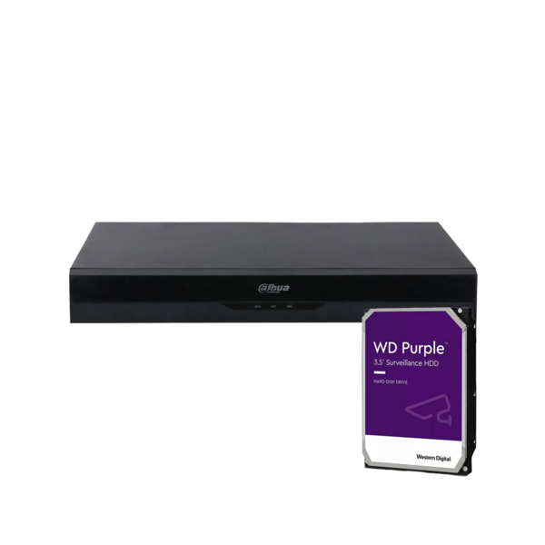 Dahua DAHUA-049-2TB NVR2216-16P-I2-2TB NVR IP Dahua WizSense de 16 canales. Smart H.265+/Smart H.264+. Hasta 144Mbps. Salidas HD