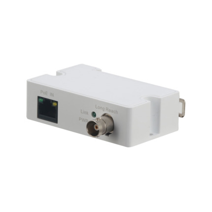 Comprar Dahua DAHUA-1154N DH-LR1002-1EC-V2 Extensor Ethernet sobre coaxial Dahua. Largo alcance. Un solo puerto. Soporta IEEE802.3, IEEE802.3u. Soporta línea de datos y alimentación PoE. 1 puerto RJ45 10/100Mbps. 1 puerto BNC. Admite cable coaxial RG59: