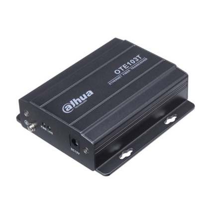 Comprar Dahua DAHUA-1425 OTE103T Convertidor de medios mono-modo (SM) conector FC de gama Industrial. Unidad transmisora (TX) 1310nm/1550nm. Conversor Fast 10/100Mbps. Temperatura de funcionamiento extendida. 12V CC.