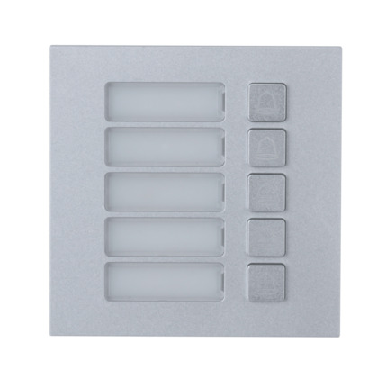 Comprar Dahua DAHUA-2106 VTO4202F-MB5 Módulo pulsador Dahua con 5 botones para sistema de videoportero IP . IK07. IP65.