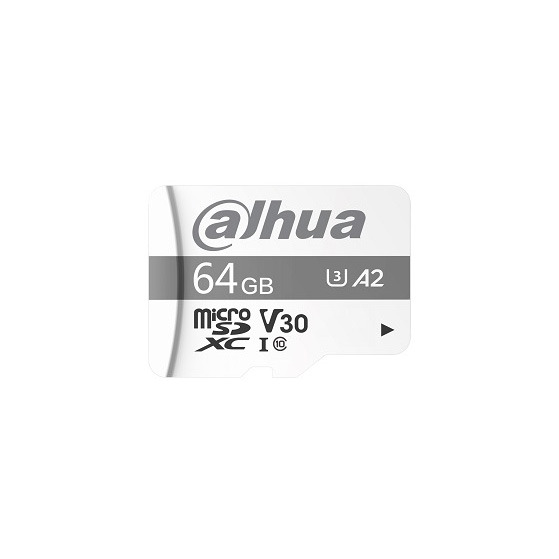 Dahua DAHUA-2758 TF-P100/64GB Tarjeta MicroSD Dahua de 64GB. Memoria de alta calidad y fabricación precisa. Alta velocidad y ren