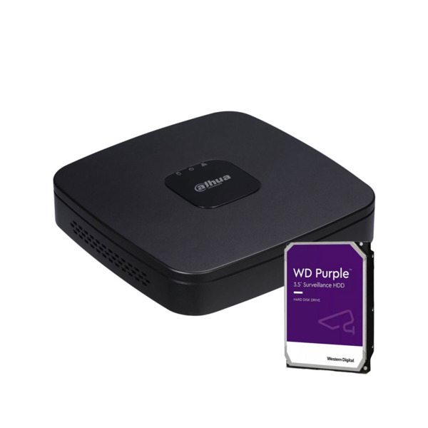 Dahua DAHUA-2955-2TB XVR4108C-I-BL-2TB XVR 5 en 1 Dahua de 8 canales HDCVI/HDTVI/AHD/CVBS + 2 canales IP 6MP (sumado a las entra