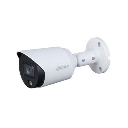 Comprar Dahua DAHUA-3055-FO DH-HAC-HFW1239TP-LED-0280B-S2 Cámara bullet Dahua 4 en 1 Full-Color con Smart Light de 20 m para exterior. CMOS 1/2,8"" de 2MP. Salida 4 en 1 (HDCVI / HDTVI / AHD / 960H) conmutable mediante mando UTC DAHUA-498. Óptica fija de