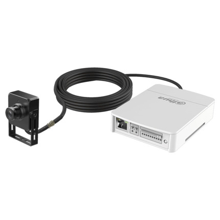 Comprar Dahua DAHUA-3155-FO DH-KIT/IPC-HUM8441P-E1-L5-0280B Mini cámara IP Dahua WizMind. 4MP@25ips, H.265+/H.264+. Día/Noche, 0,005/0,0005 lux. Óptica pinhole de 2,8 mm. WDR 120dB, SSA, 3D-NR, 4 ROI. Proteccion perimetral y detección facial. 1 entrada /