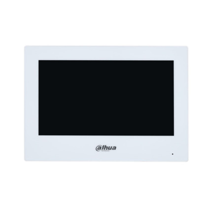 Comprar Dahua DAHUA-3199 DHI-VTH2621GW-P Monitor SIP Dahua. Pantalla táctil capacitativa de 7"". Resolución 1024x600. Decodificación H.264/H.265. Entrada de audio y altavoz. Admite timbre. Alarma SOS. Hasta 9 sub-estaciones Villa o 4 Apartamento. 6 entra