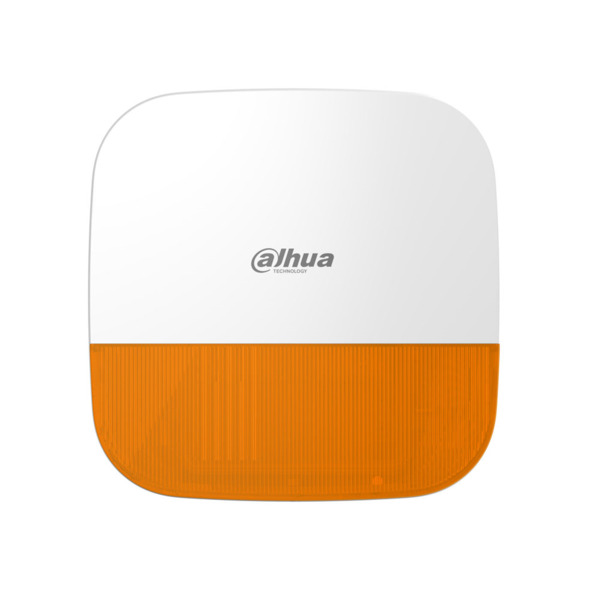 Dahua DAHUA-3328 DHI-ARA13-W2(868) orange Sirena vía radio de exterior Dahua. Potencia sonora de 110 dB. Sonidos de Incendio, al