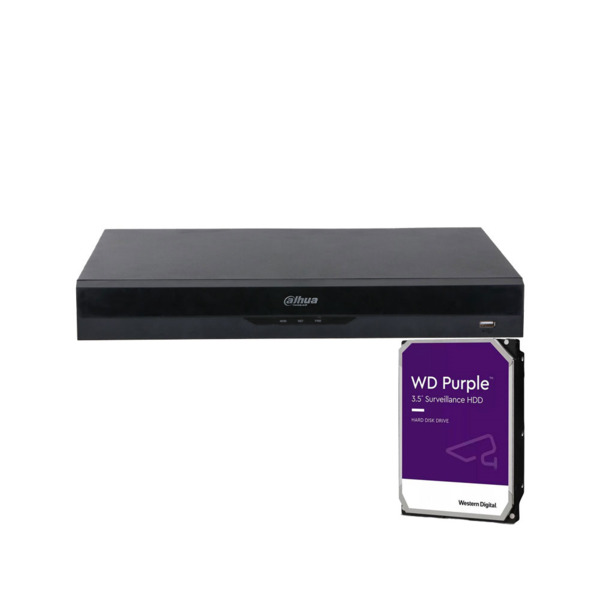 Dahua DAHUA-3959-3TB DHI-NVR5216-EI-3TB NVR IP Dahua WizSense de 16 canales. Smart H.265+/Smart H.264+. Hasta 384/384Mbps de ent