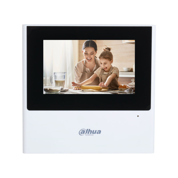 Dahua DAHUA-4038 VTH2612L Monitor IP a 2 hilos Dahua. Pantalla táctil capacitativa de 4"". Resolución 480x272. Entrada de audio,
