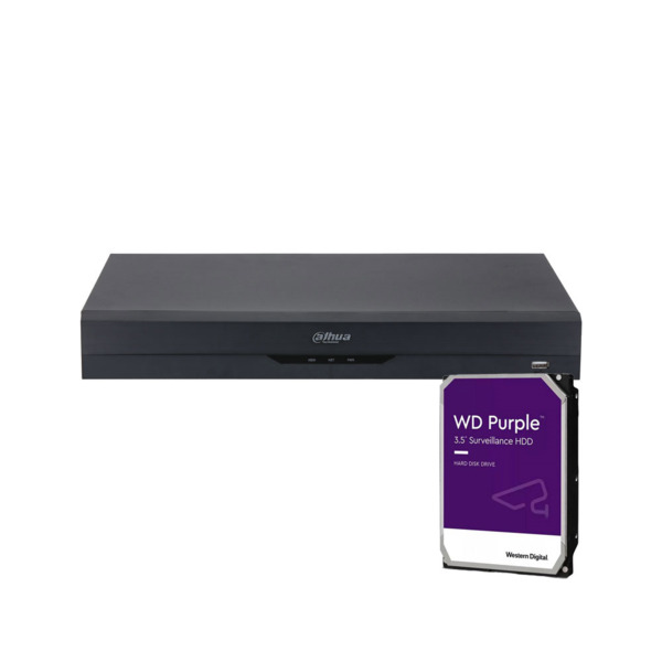 Dahua DAHUA-4067-3TB DH-XVR5216AN-4KL-I3(V2.0)-3TB XVR 5 en 1 Dahua de 16 canales. Formatos AI/H.265+/H.265. 16 canales BNC HD +