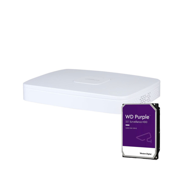 Dahua DAHUA-4131-2TB DHI-NVR4108-8P-4KS3-2TB NVR IP Dahua de 8 canales. Formato Smart H.265+. 160/80Mbps de entrada/salida. Sali