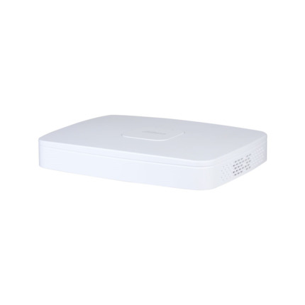 Comprar Dahua DAHUA-4136-FO DHI-NVR4116-8P-4KS3 NVR IP Dahua de 16 canales. Formato Smart H.265+. 160/80Mbps de entrada/salida. Salidas HDMI (4K) y VGA (1080P) simultáneas. Compatible con cámaras inteligentes. SMD Plus 4 canales. Capacidad de 1 HDD SATA.