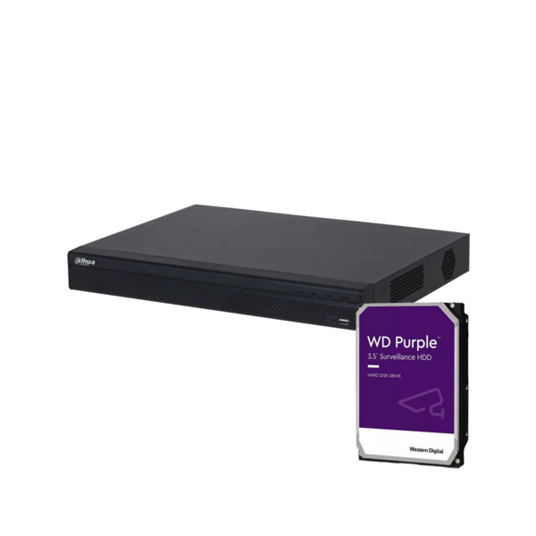 Dahua DAHUA-4140-2TB DHI-NVR4208-8P-4KS3-2TB NVR IP Dahua de 8 canales. Formato Smart H.265+. 160/80Mbps de entrada/salida. Sali