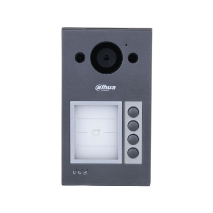 Comprar Dahua DAHUA-4206 DHI-VTO3311Q-WP Videoportero Villa de Dahua. Número de botones personalizable. Cámara con CMOS de 2MP, iluminación IR y WDR. H.264 y H.265. Permite videollamada bidireccional con monitores interiores. Admite dos bloqueos. Llamada