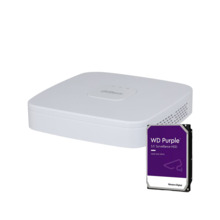 Dahua DAHUA-4220-1TB DH-XVR5104C-4KL-I3(V3.0)-1TB XVR 5 en 1 Dahua de 4 canales. Formatos AI/H.265+/H.265. 4 canales BNC HD + 4